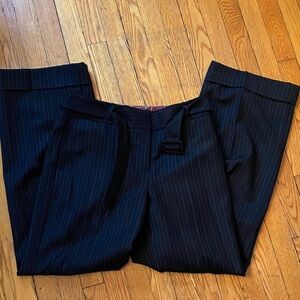Talbots Classic Black Pinstripe Women’s Pants NWT